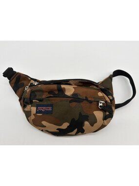 Jansport Fifth Avenue Waist Pack Camouflage Design Adjustable Strap Durable Poly